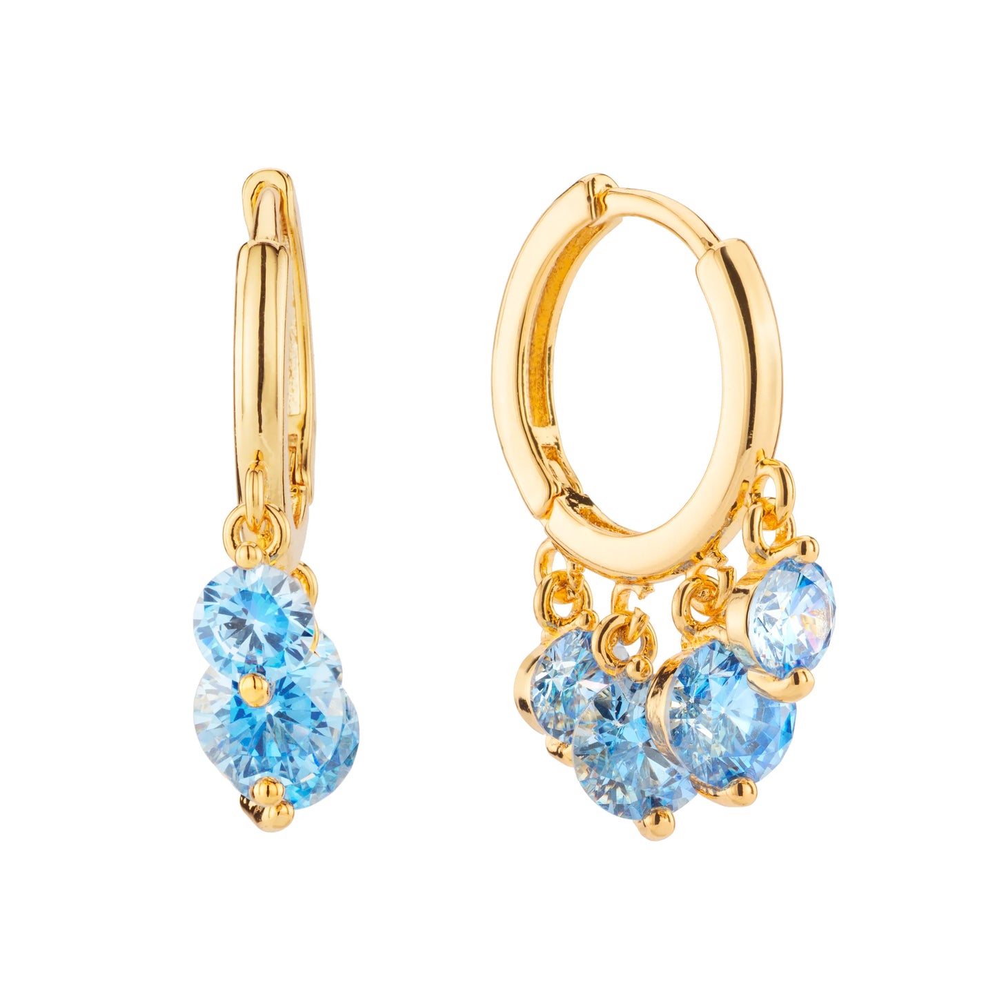 Bijoux De Mimi Iris Waterfall Huggie Earrings