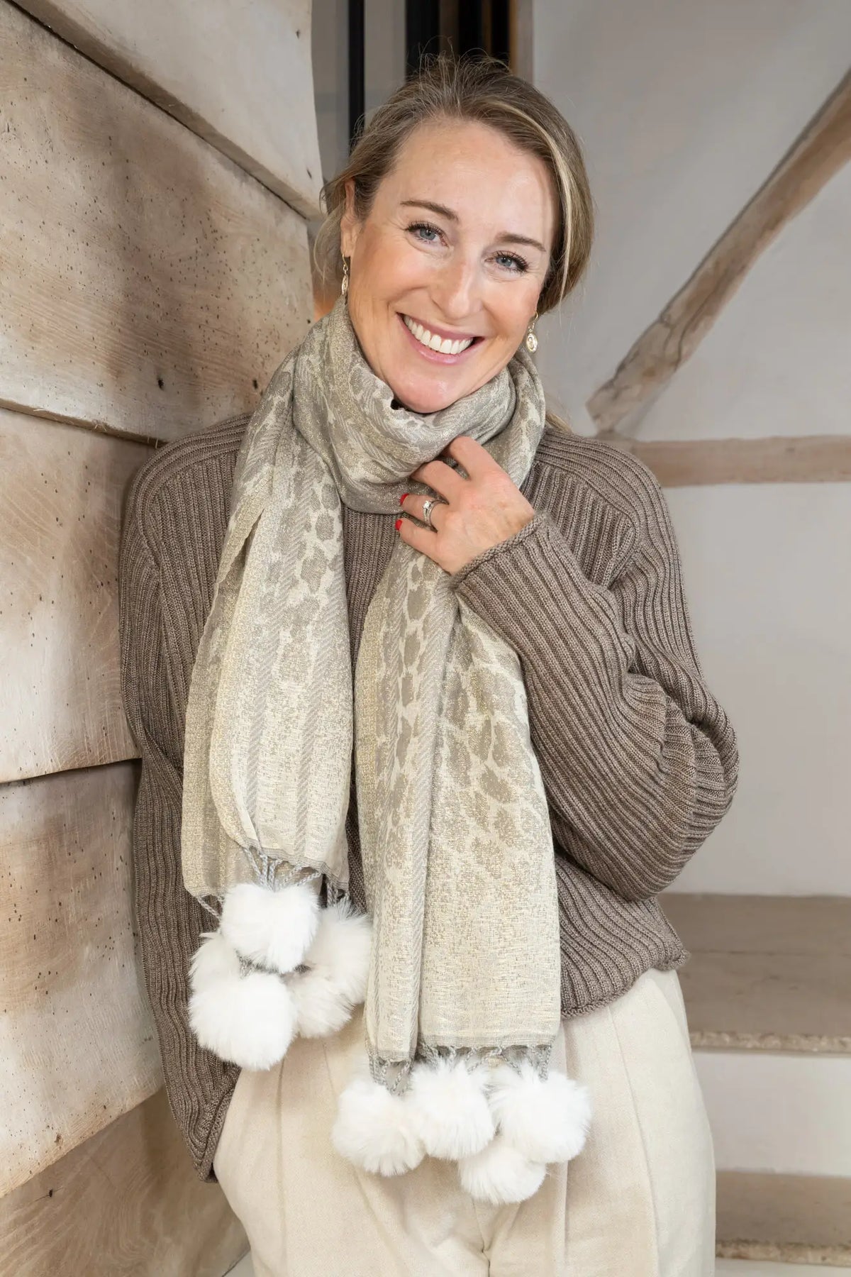 Lomond Scarf in Champagne