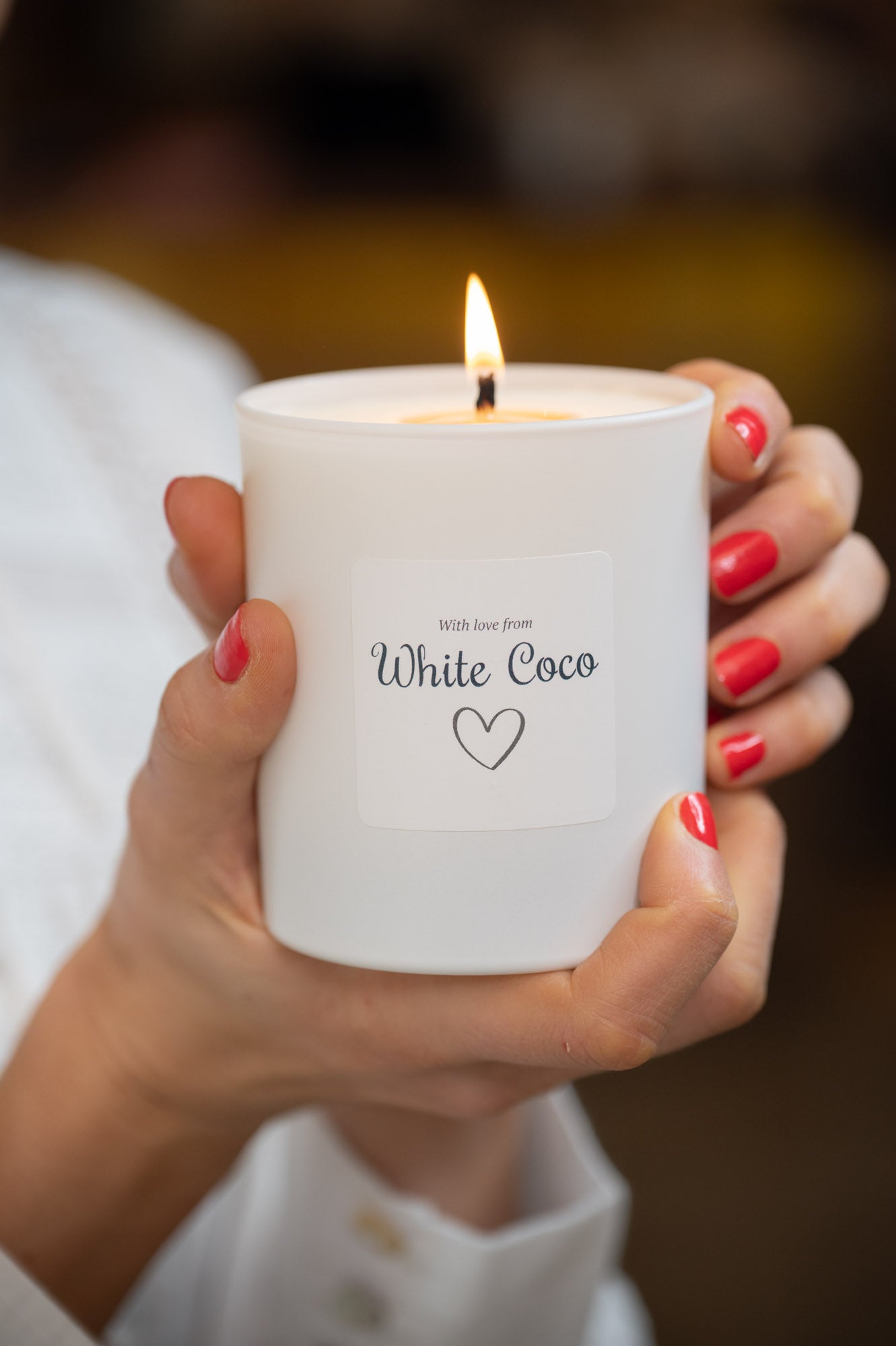 White Coco "Fresh Cotton" Candle