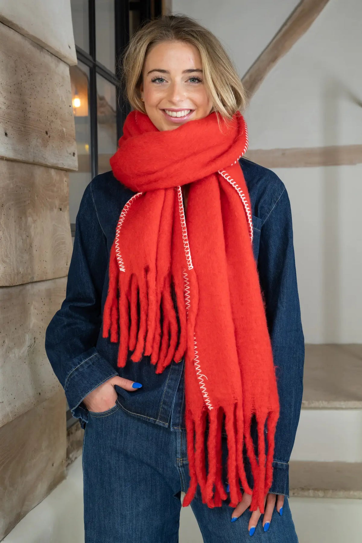 Scarlett Scarf in Red