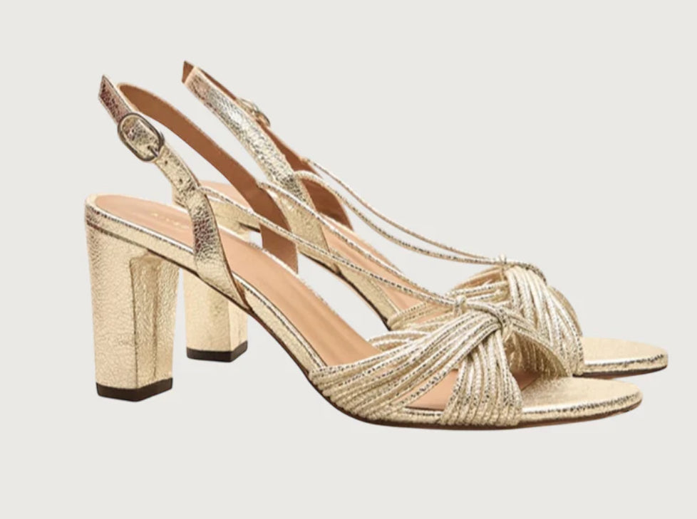 Rivecour N°778 Gold Leather Sandals shoes