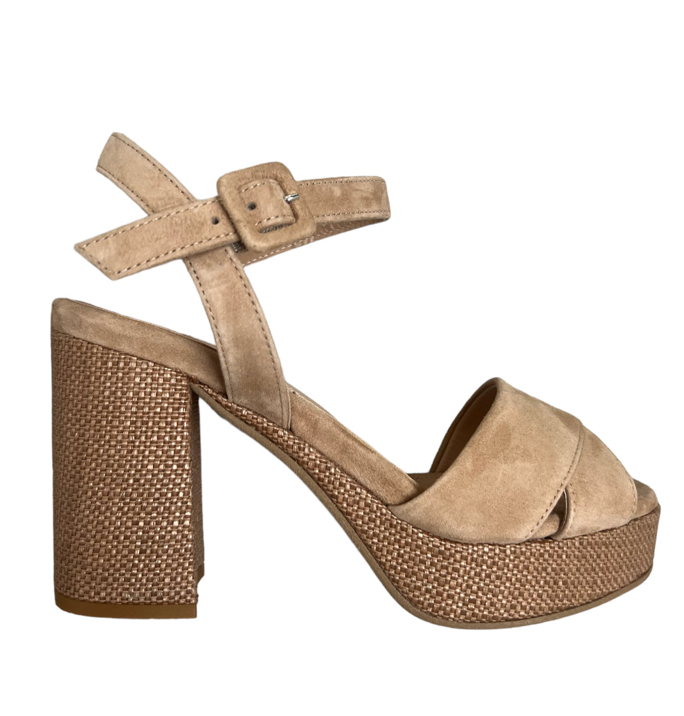 Jane Galland Sandals Camoscio Legno SANDALS Shoes