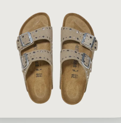 Birkenstock Arizona rivet border taupe Shoes