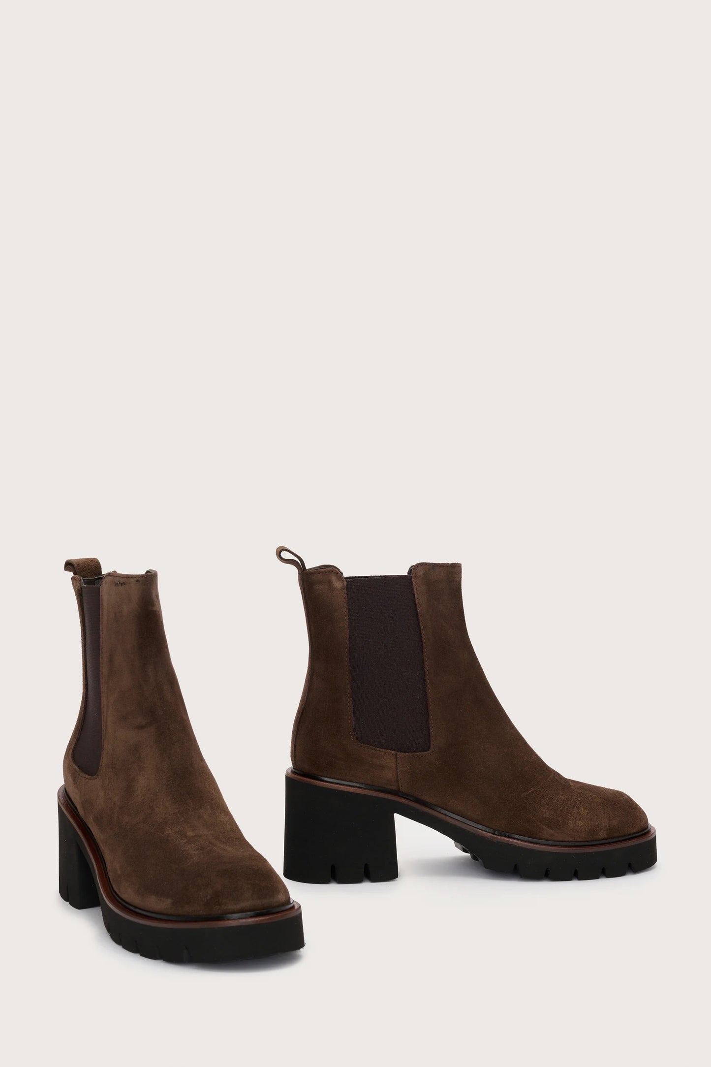 Jane Galland SYBILLE Brown Suede Chelsea Boots Shoes