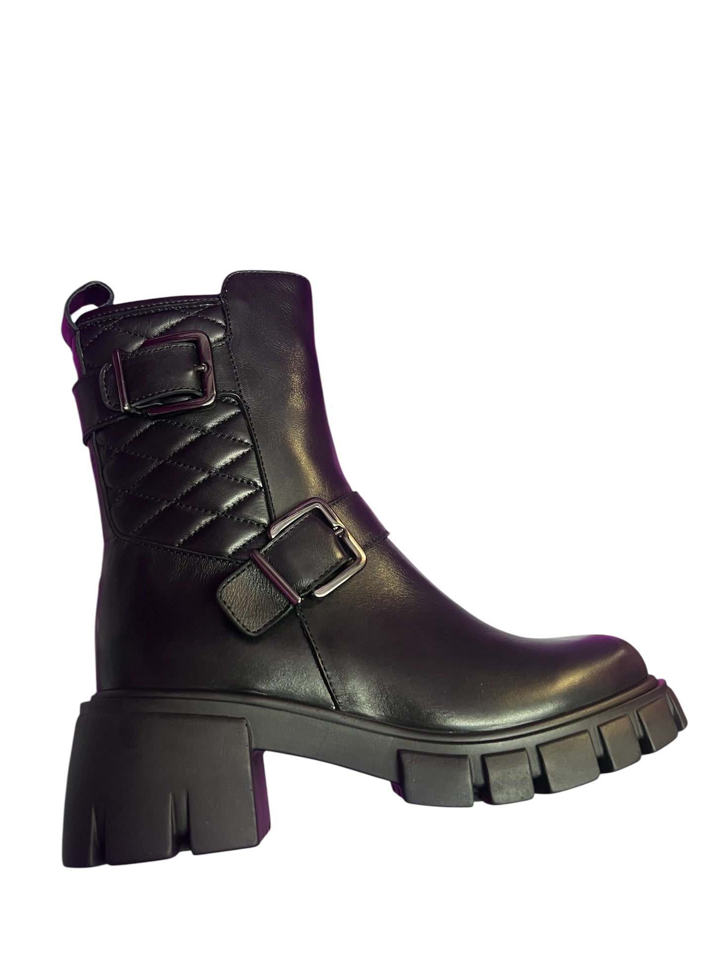 Jane Galland biker boots black shoes