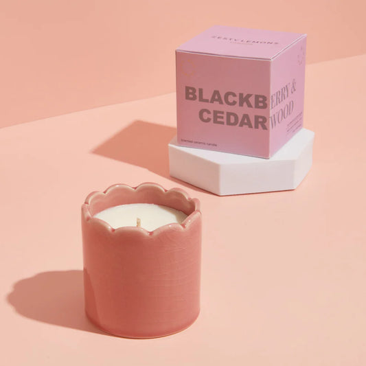 Scalloped Candle Pot