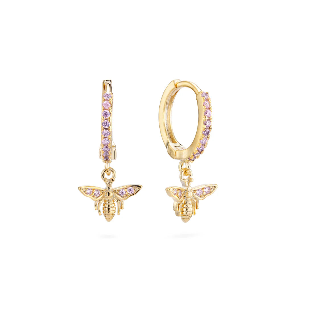 Bijoux De Mimi "Ines Bee" Huggie Earrings