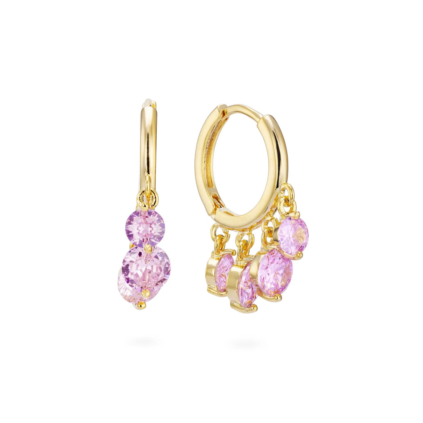Bijoux De Mimi Iris Waterfall Huggie Earrings
