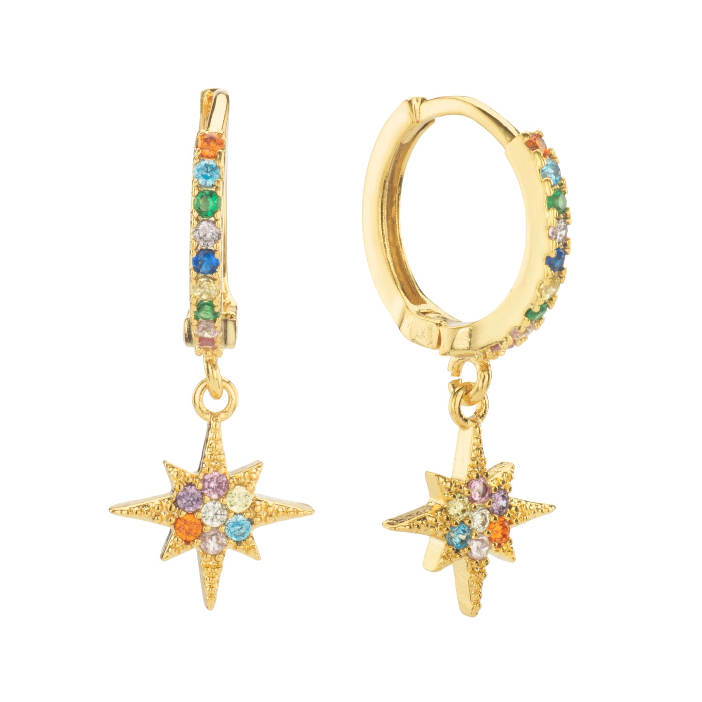 Bijoux De Mimi Cosima Star Huggie Earrings