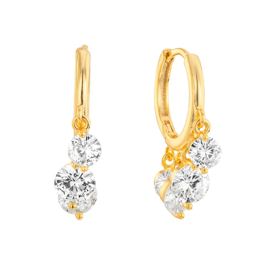 Bijoux De Mimi Iris Waterfall Huggie Earrings