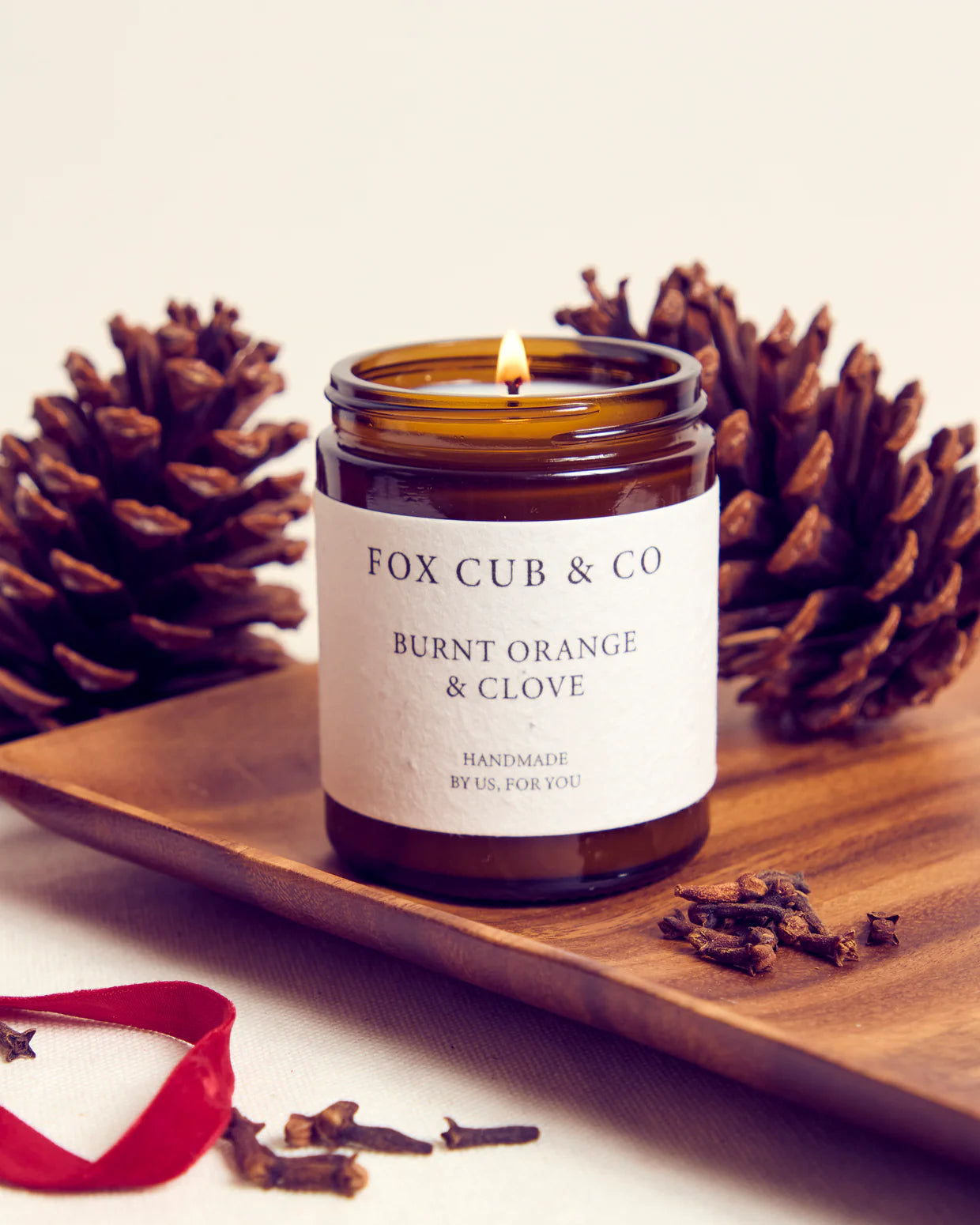 Fox & Cub Candle Small