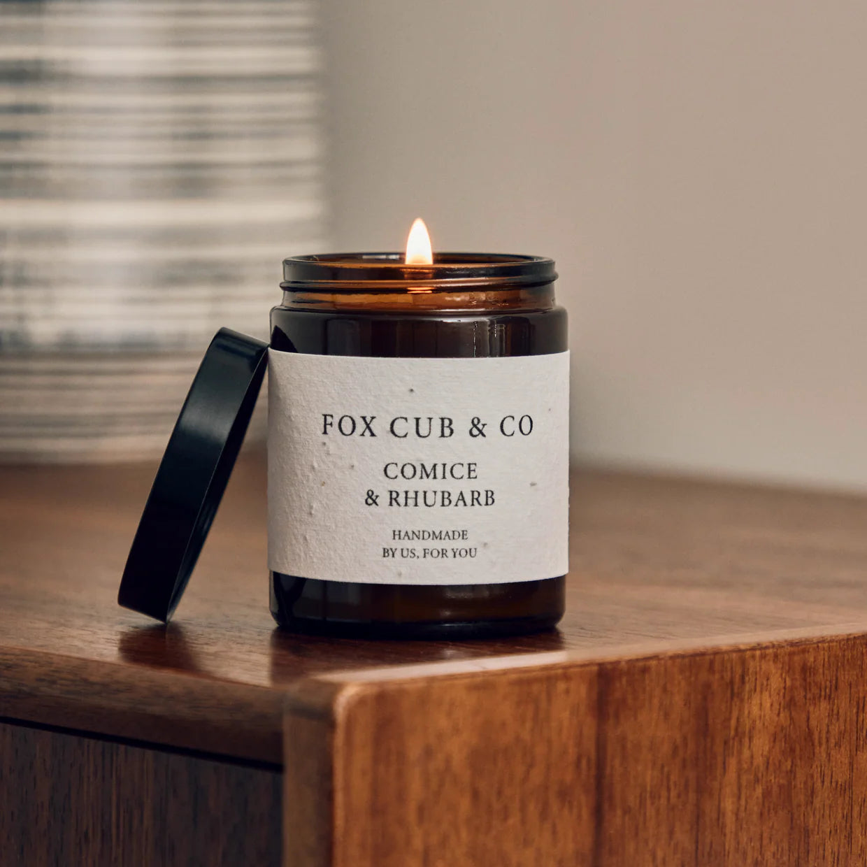Fox & Cub Candle Small