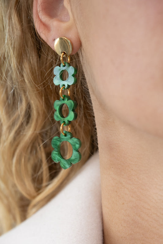 Flower Drop Earrings