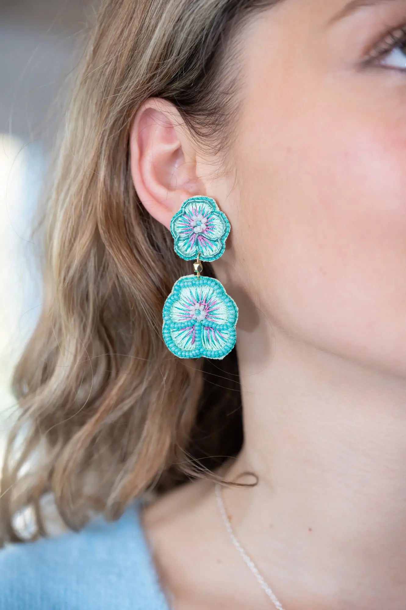 Pansy Earrings