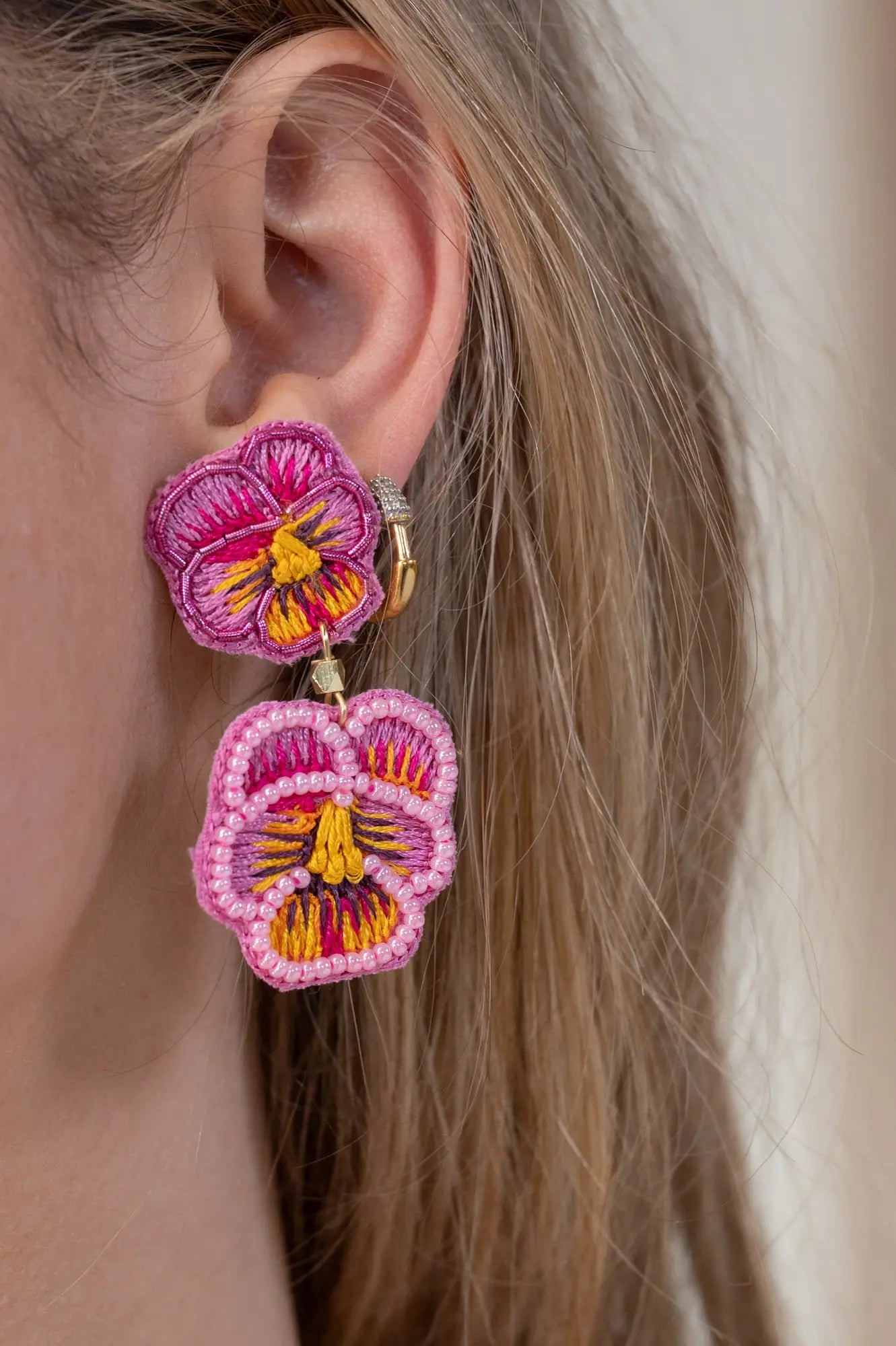 Pansy Earrings