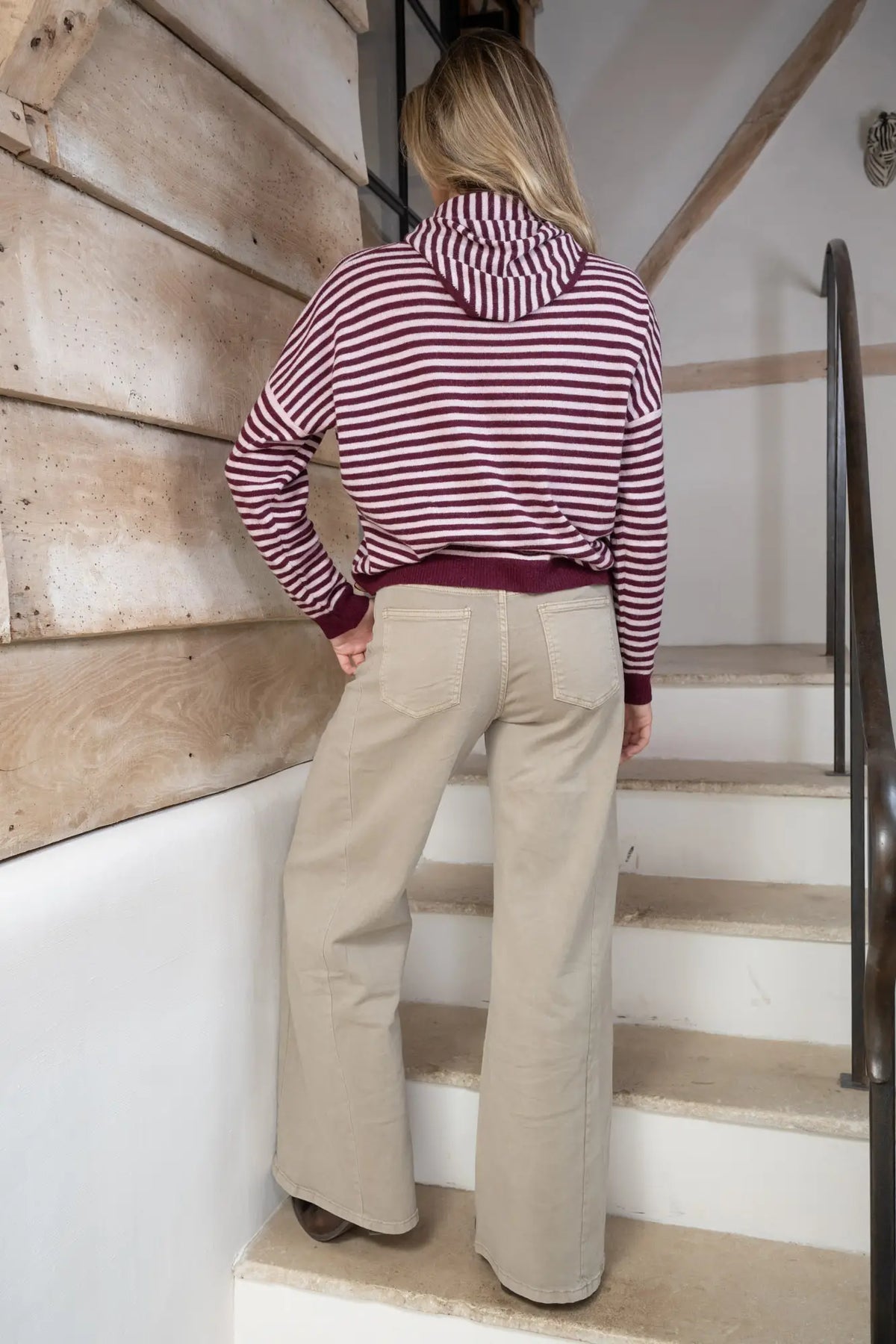 Yves Scarf in Mulberry/Rose