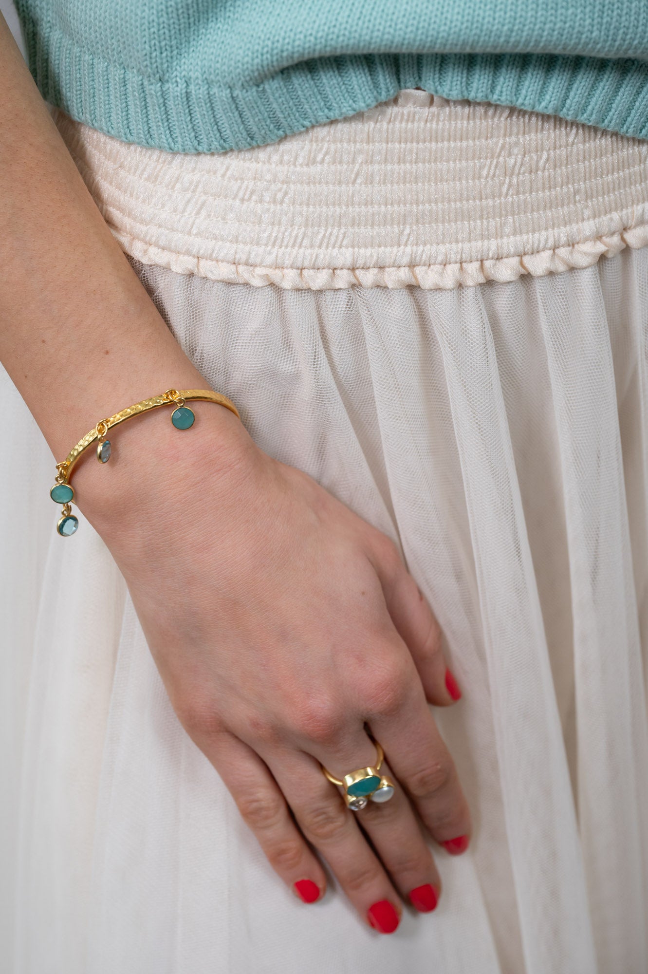 Scarlett Charm Bangle