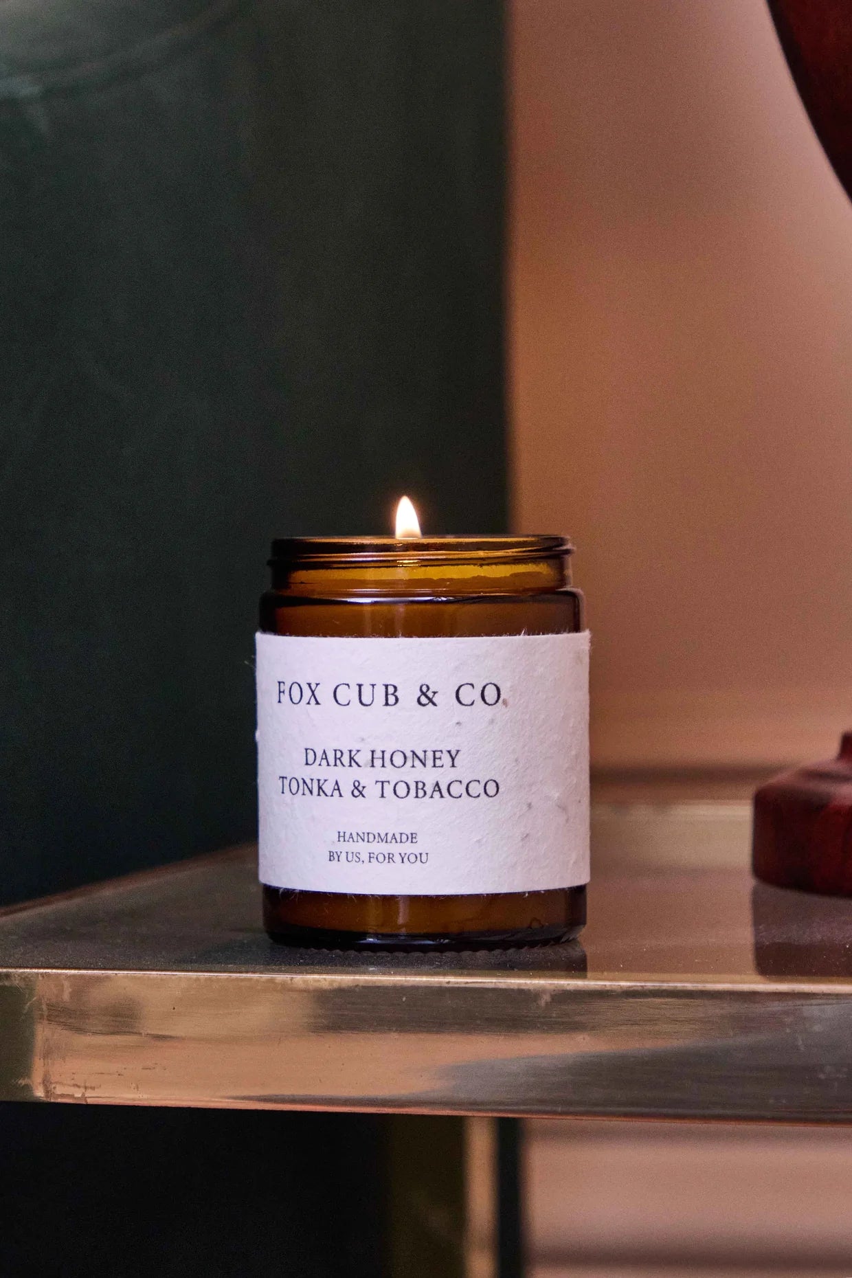 Fox & Cub Candle Small