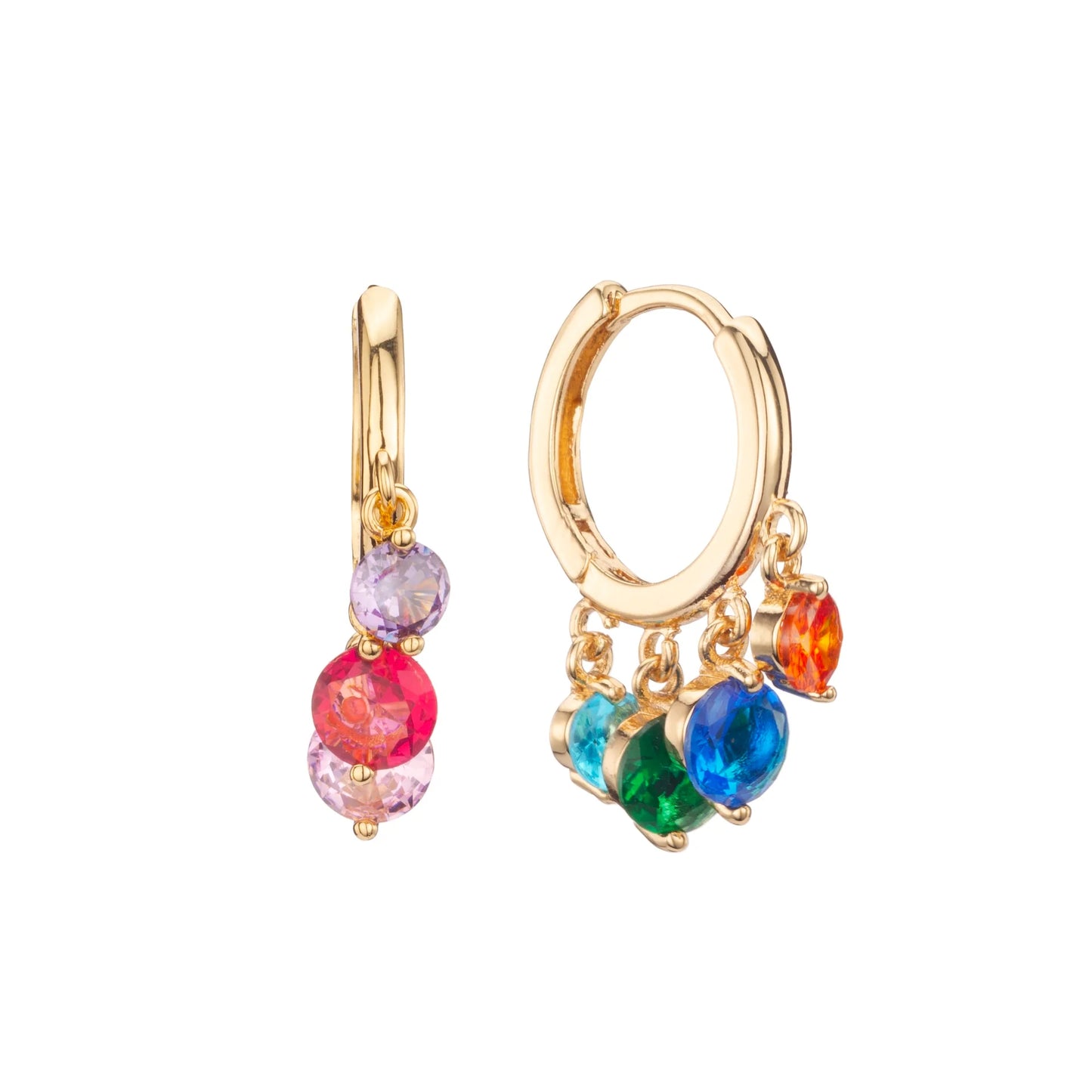 Bijoux De Mimi Iris Waterfall Huggie Earrings