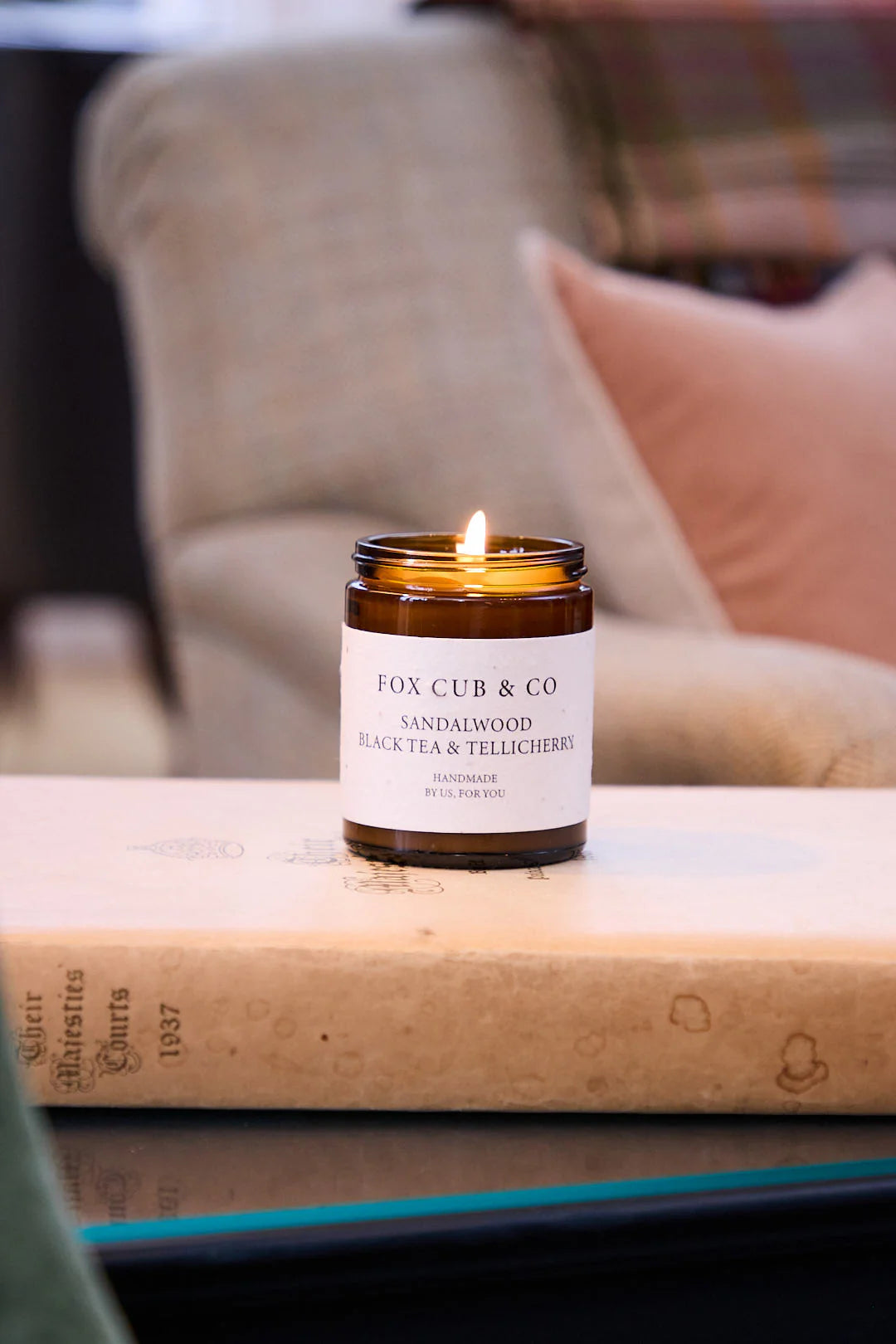Fox & Cub Candle Small