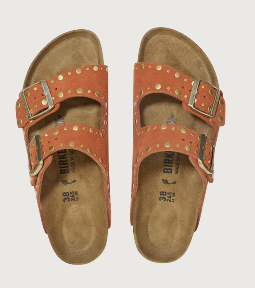 Birkenstock Arizona rivet dark rust shoes
