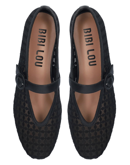 Bibi Lou 644Z74VK mesh BLACK Ballerinas Shoes