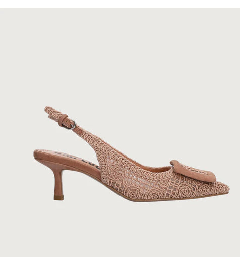 Bibi Lou nude kitten Heels Shoes)