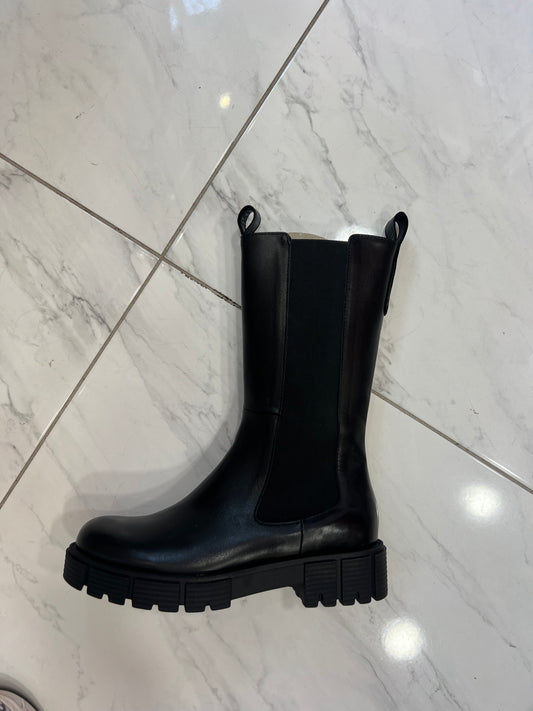 Jane Galland black mid calf boots shoes  Nero Black BOOTS Shoes