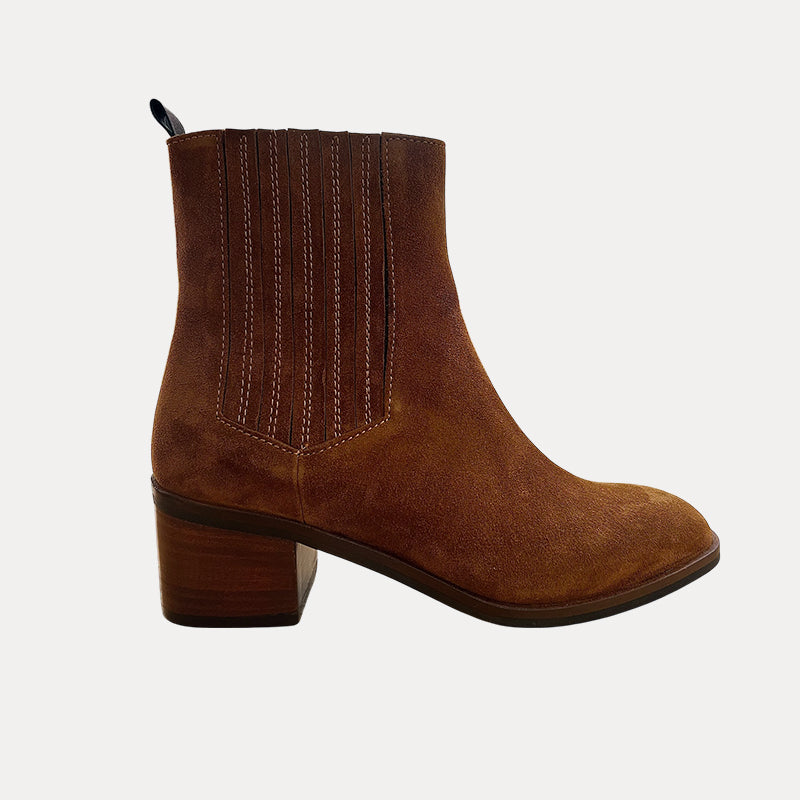 Jane Galland SOPHIE Brown Suede Boots Shoes