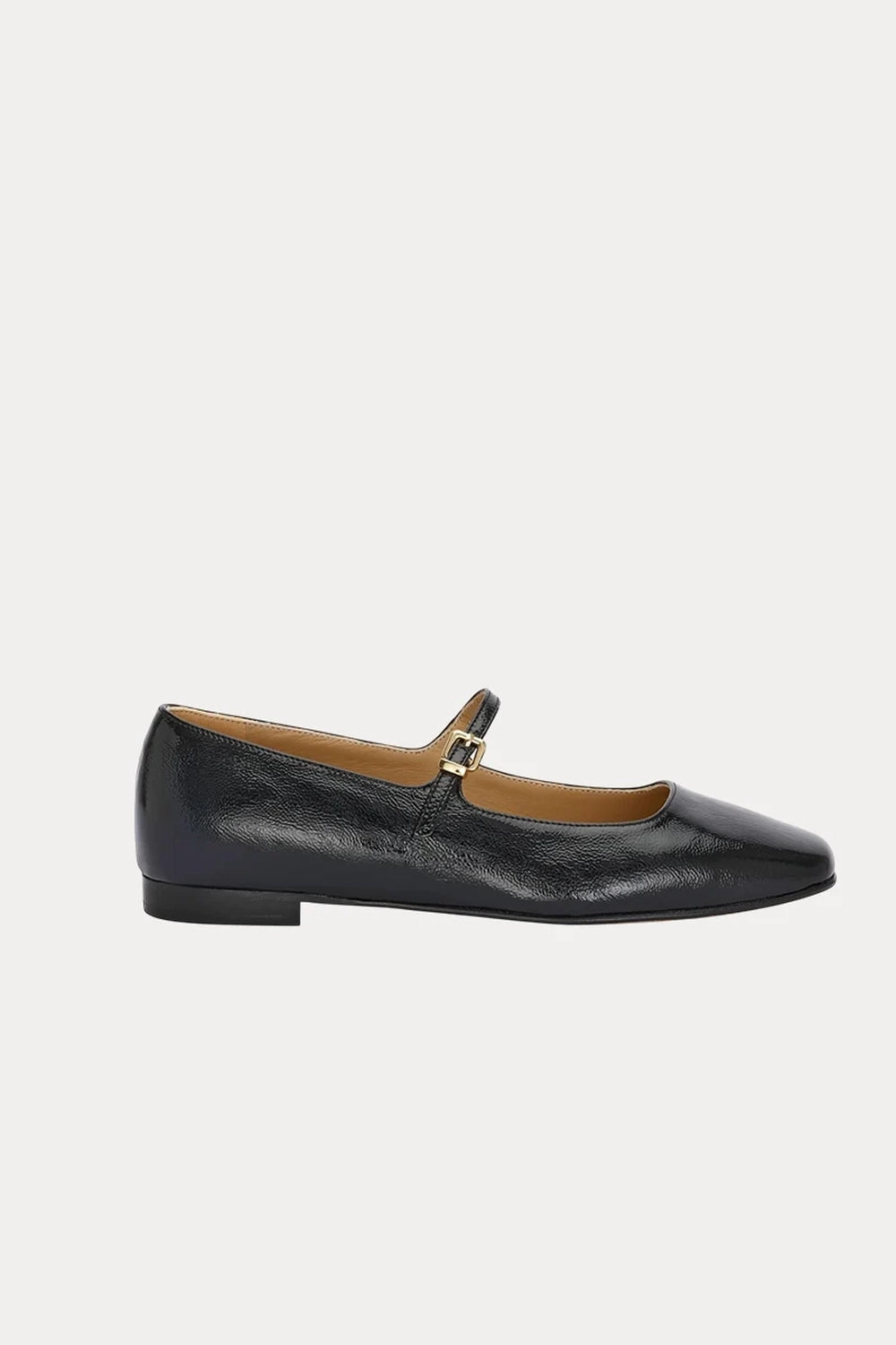 Jane Galland HELENE Black Leather Mary Jane