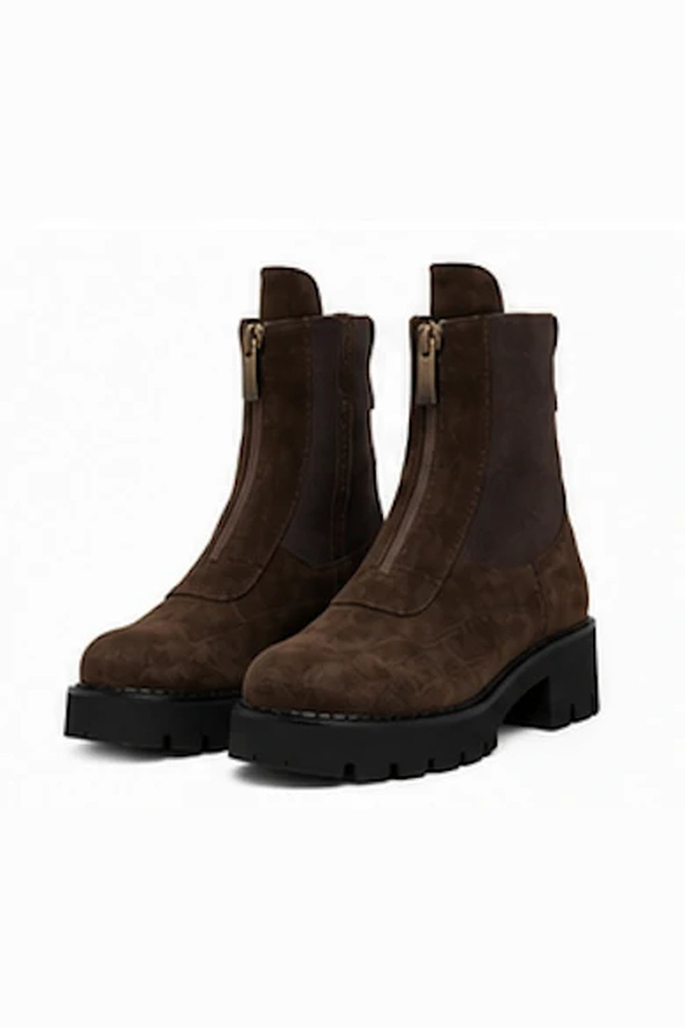 Jane Galland OLIVIA Brown Suede Boots