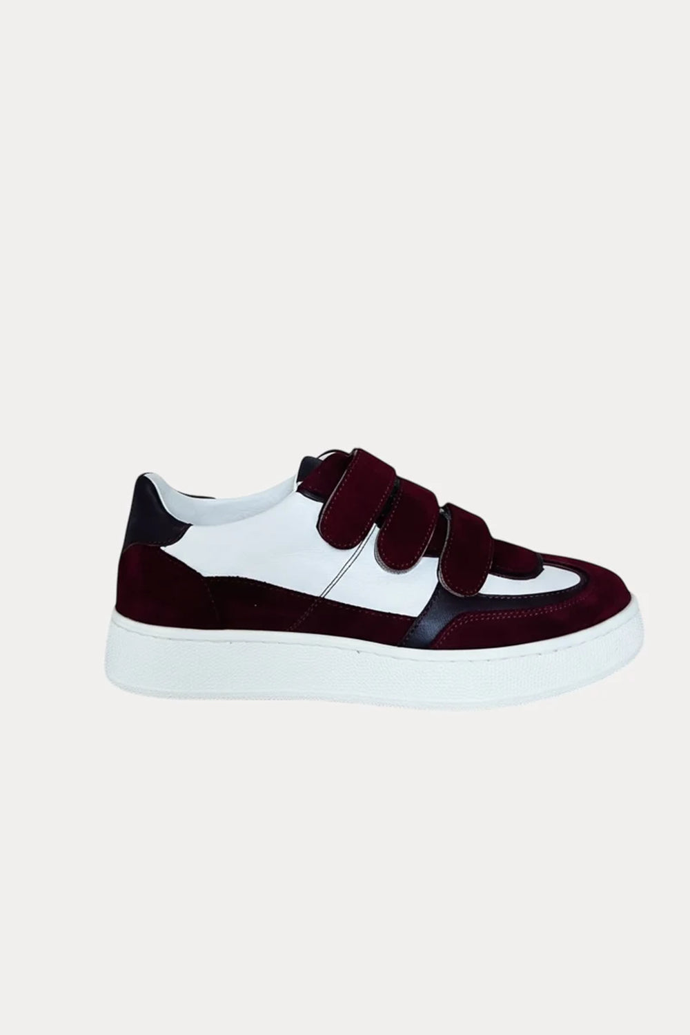 Jane Galland SONJA Bordeaux Velcro Trainers