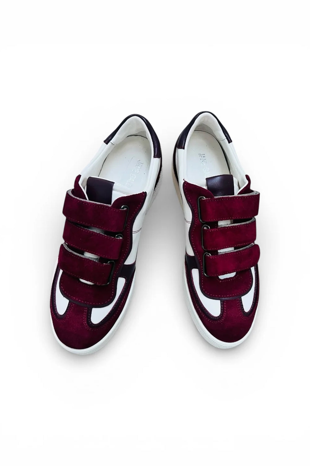 Jane Galland SONJA Bordeaux Velcro Trainers