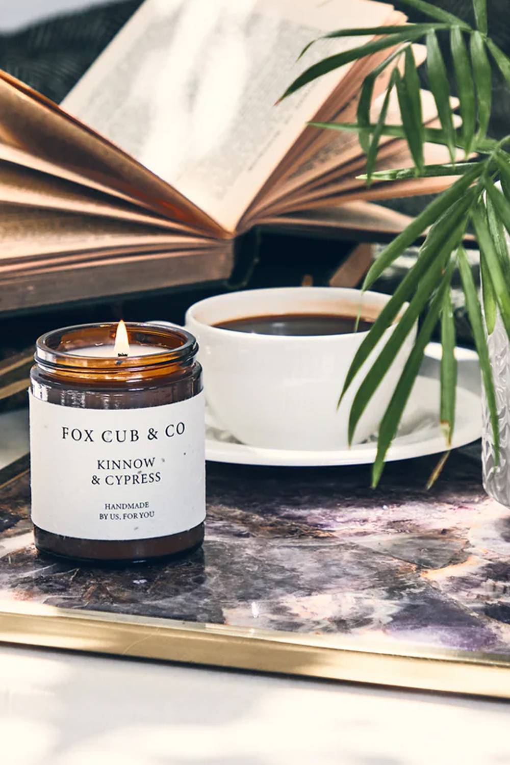 Fox & Cub Candle Small