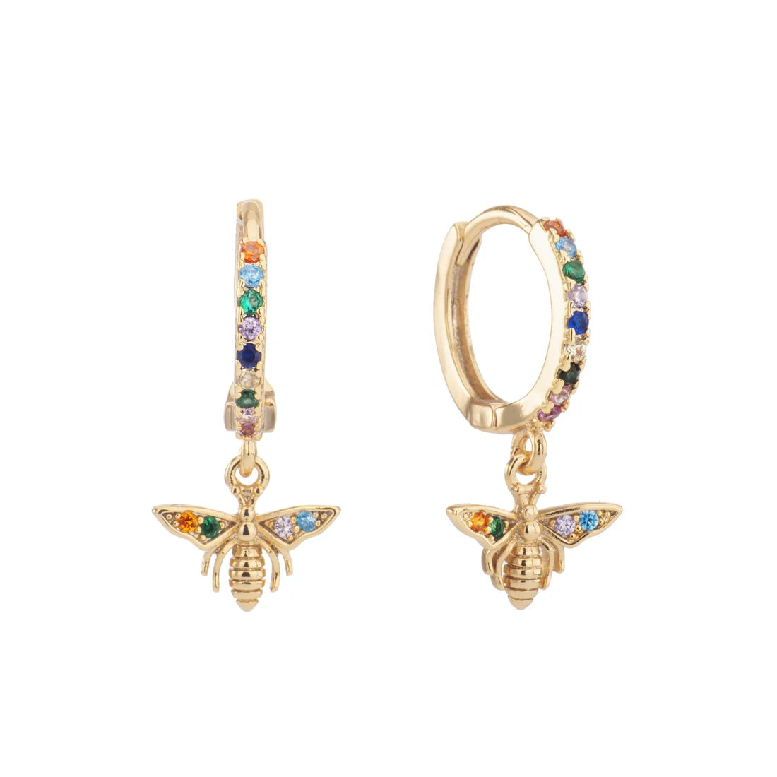 Bijoux De Mimi "Ines Bee" Huggie Earrings