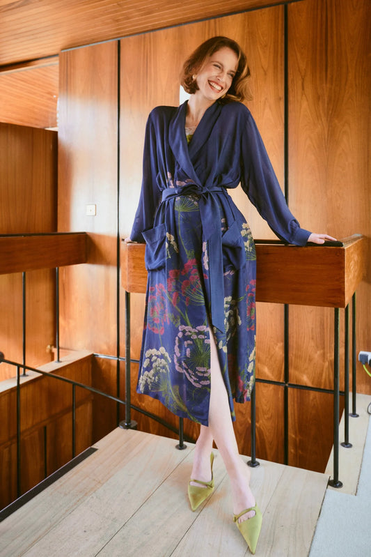 Pandora Robe - Parsley Seed Navy