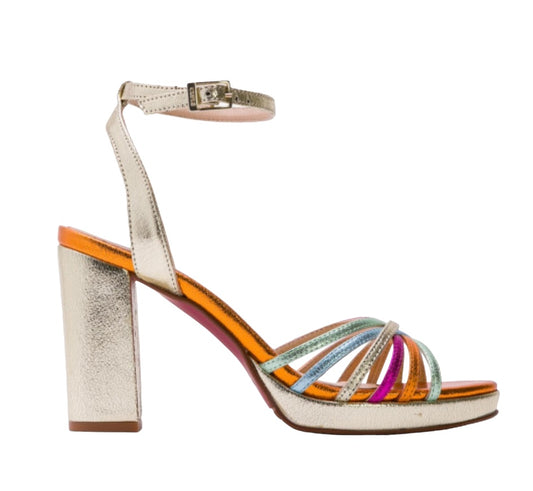 Cuple multicolor platform sandals Shoes