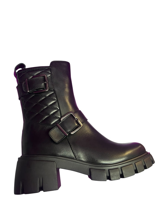 Jane Galland biker boots black shoes