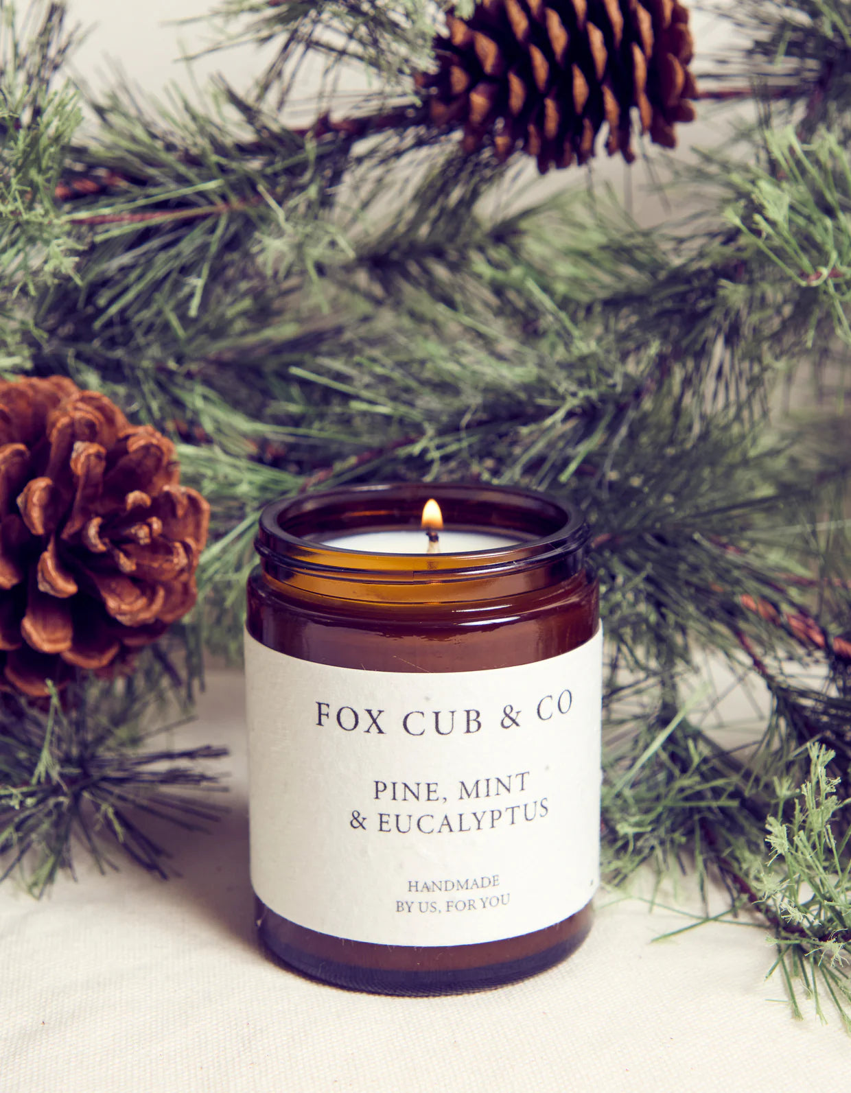 Fox & Cub Candle Small