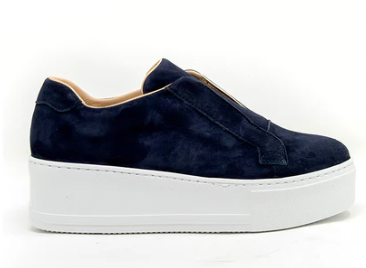 JANE GALLAND Trainers Navy Suede Trainers Shoes