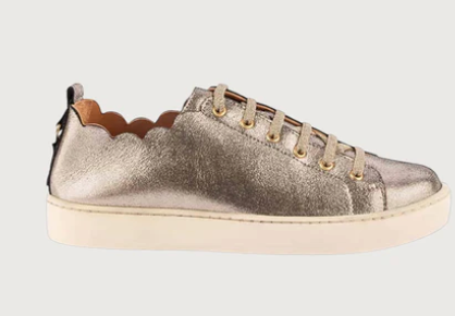 Maison Toufet Julie Gold Trainers Shoes