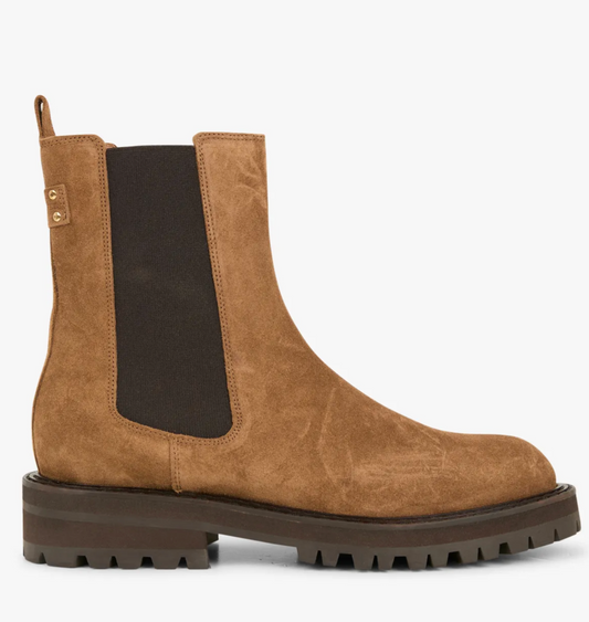 Maison Toufet Joely Camel Leather Boots Shoes