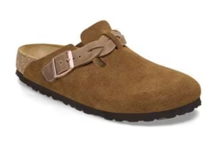 Birkenstock Boston Braided Mink Clogs Shoes