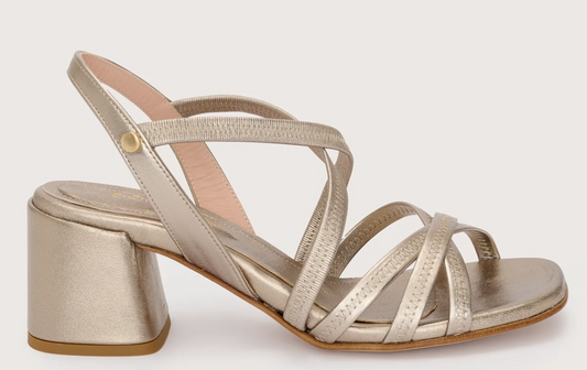 Jane Galland Sandals Platinum Leather Shoes