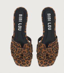 Bibi Lou slides flat leopard Shoes