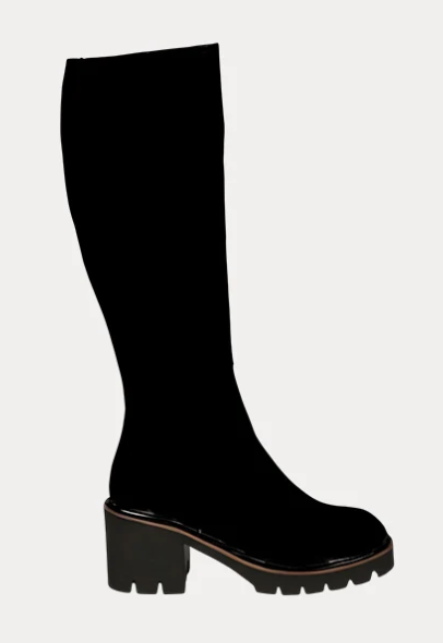Jane Galland CLAUDIA Over the knee black suede boots