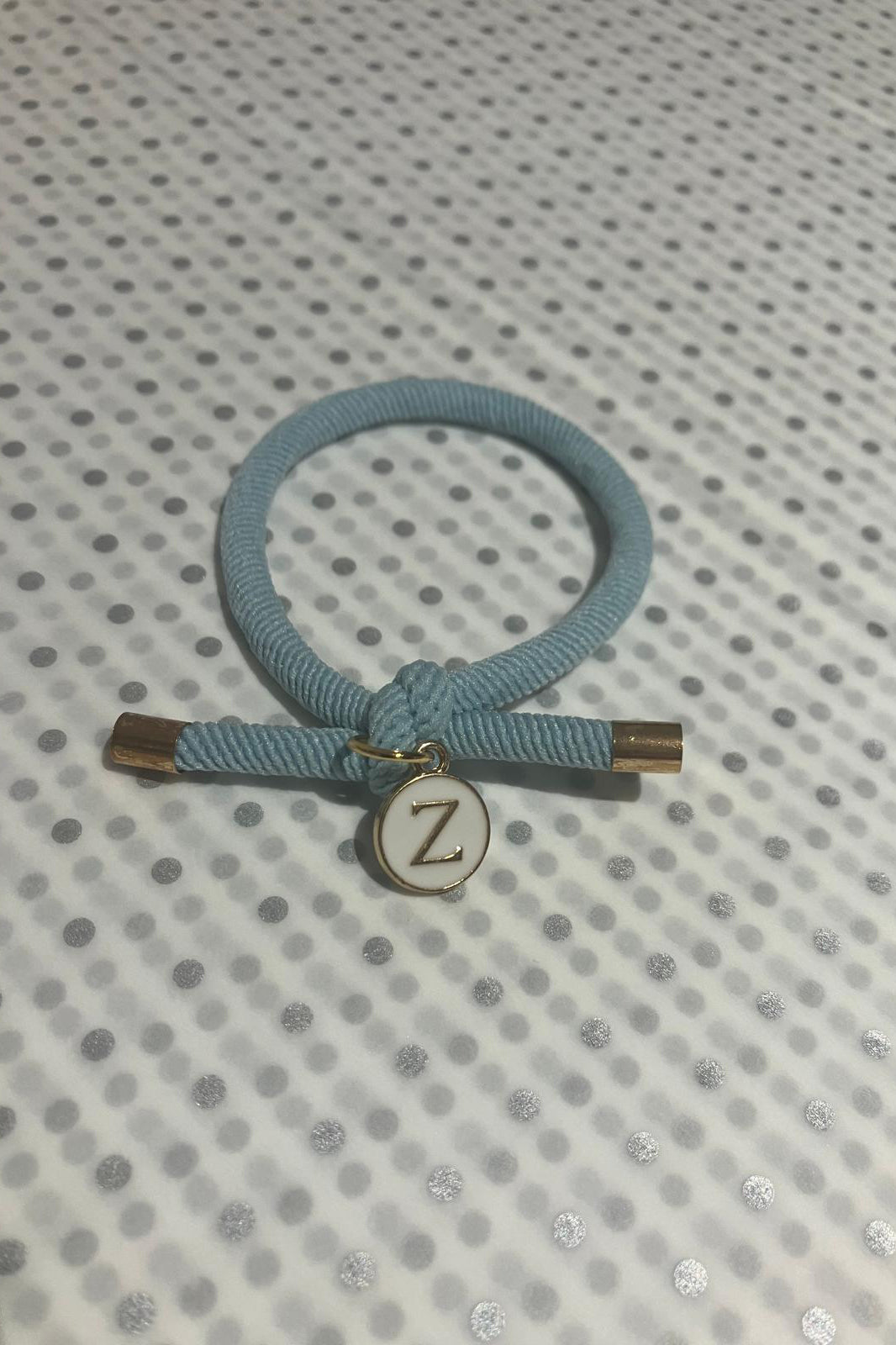 Initial Wrist Band/Hair Tie (A-G)