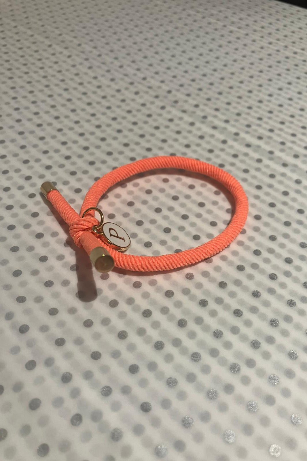 Initial Wrist Band/Hair Tie (A-G)