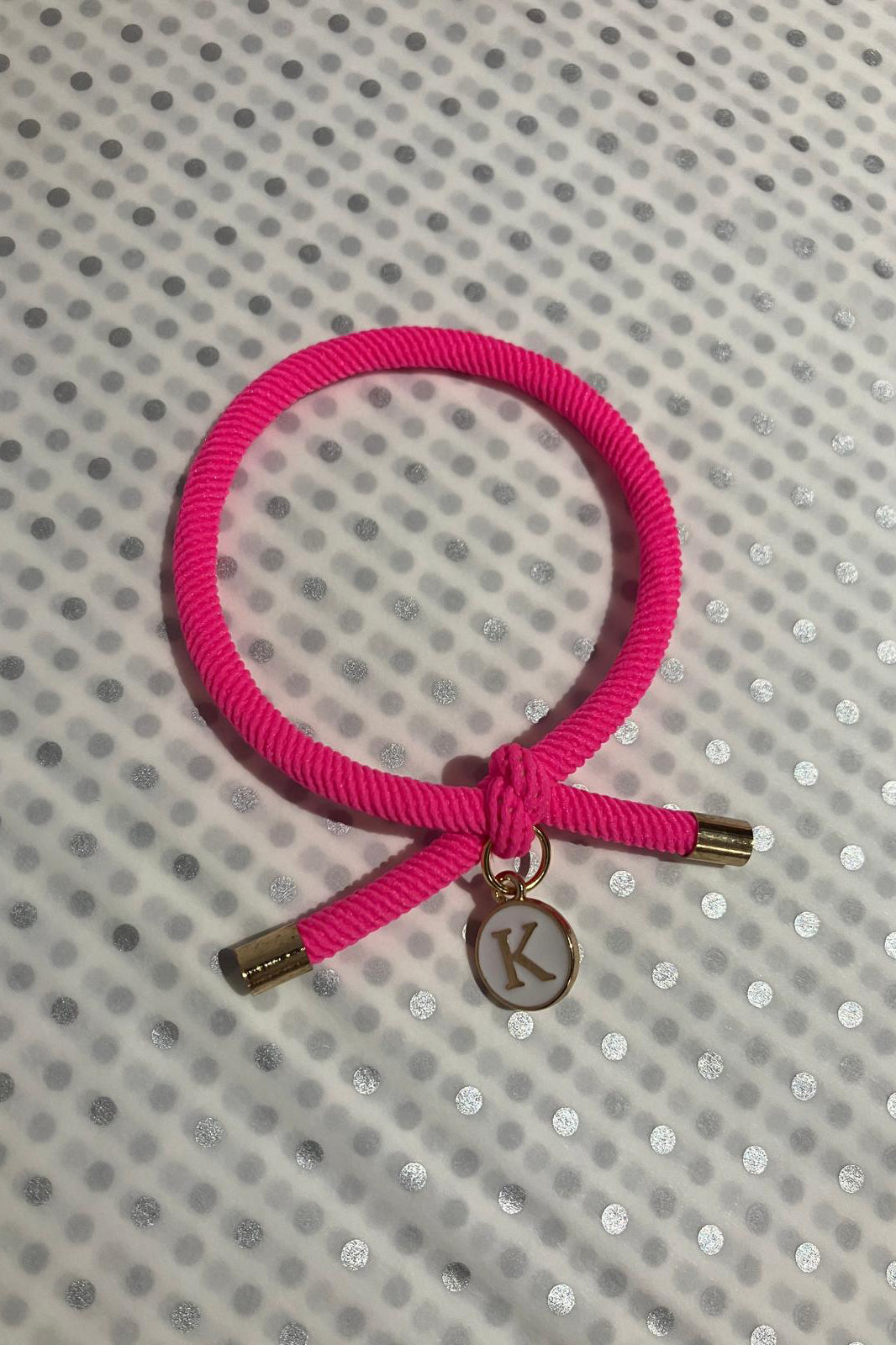 Initial Wrist Band/Hair Tie (O-Z)