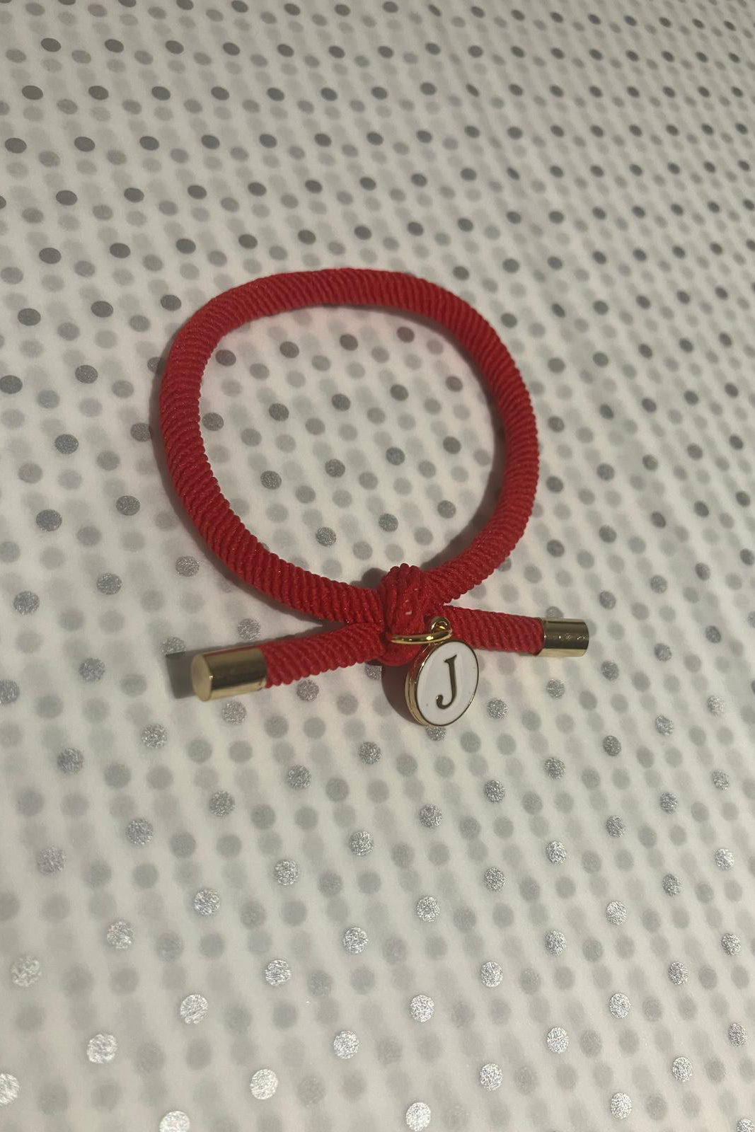 Initial Wrist Band/Hair Tie (A-G)